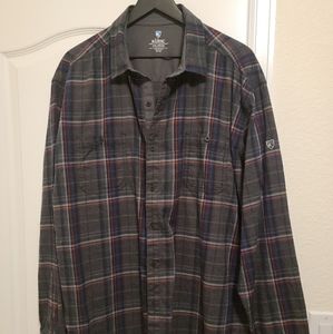 Men's Kuhl flannel long sleeve button shirt